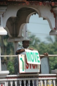 Feu de signalisation à l’indienne
